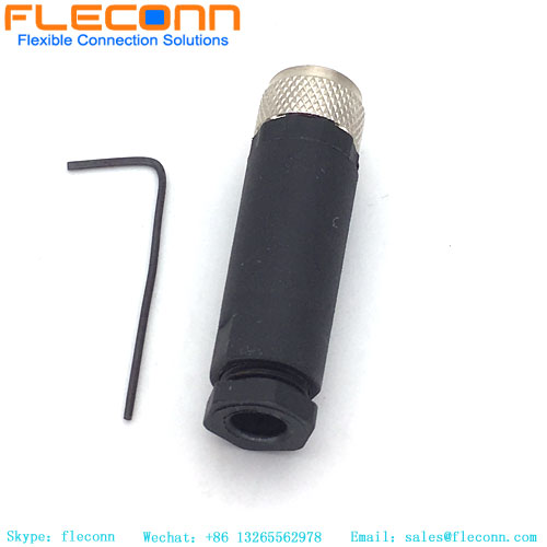 Connettore circolare femmina M8 a 3 pin