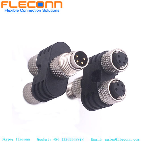 Connettore M8 4P tipo Y maschio-femmina