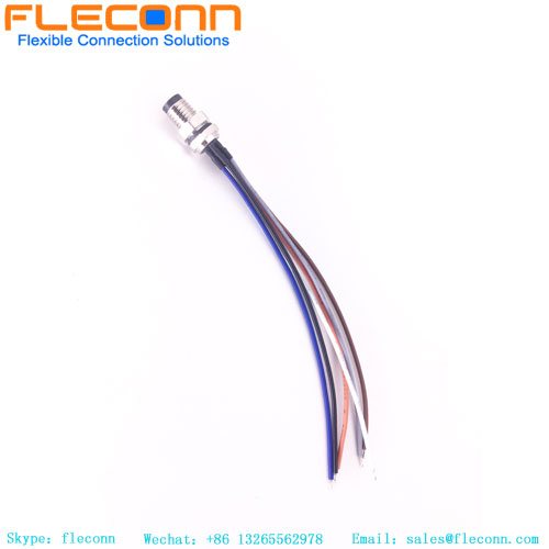 Cavo impermeabile per presa connettore per montaggio a pannello posteriore maschio e femmina IP67 M8 3 4 5 6 8 pin