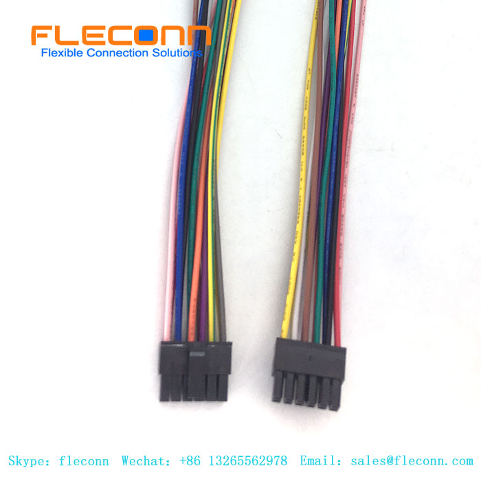 Cablaggio cavo femmina Micro Fit 3.0 Molex 43025 12 pin passo 3.0