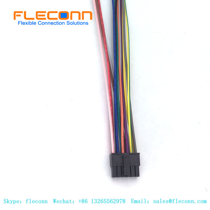 Cablaggio cavo femmina Micro Fit 3.0 Molex 43025 12 pin passo 3.0