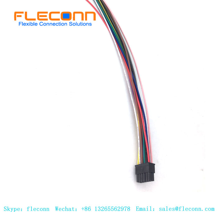 Cablaggio cavo femmina Micro Fit 3.0 Molex 43025 12 pin passo 3.0