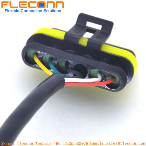 282403-1 Connettore automatico a 6 pin per cavo femmina impermeabile TE Amp Super Seal serie 1.5