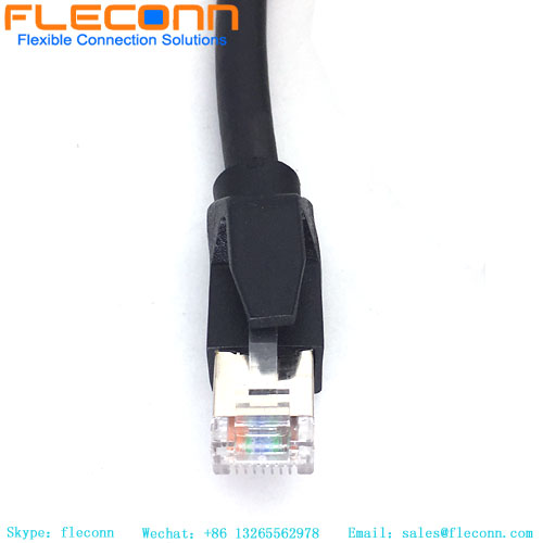 Connettore M12 maschio 8 pin codice X al cavo Ethernet RJ45