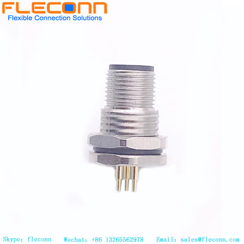 Connettore da pannello PCB M12 a 5 pin