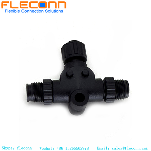 Adattatore splitter a T con codifica A M12 a 4 pin Splitter sensore con spina M12