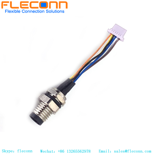 Cablaggio del connettore per montaggio posteriore M8 personalizzato