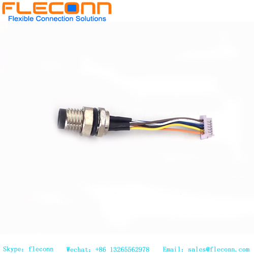 Cablaggio del connettore per montaggio posteriore M8 personalizzato
