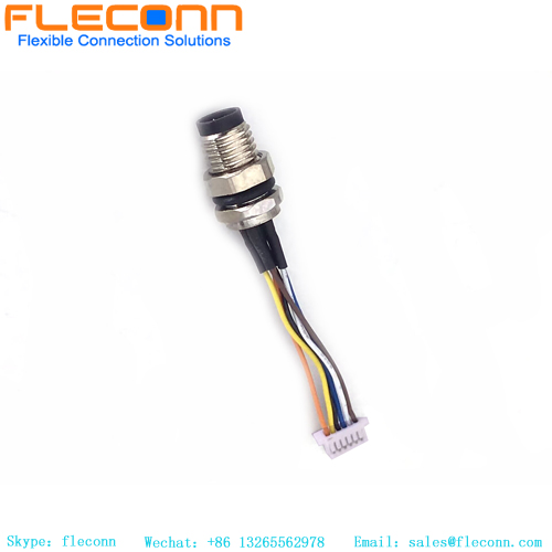 Cablaggio del connettore per montaggio posteriore M8 personalizzato
