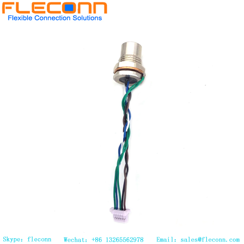 Connettore di fissaggio anteriore M8 a 6 pin con cablaggio connettore JST