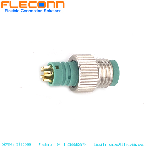 Connettore stampaggio codice B M8 maschio a 5 pin