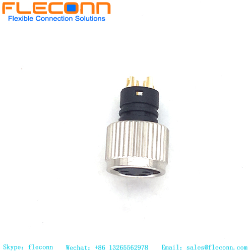 Presa stampata femmina M8 a 4 posizioni