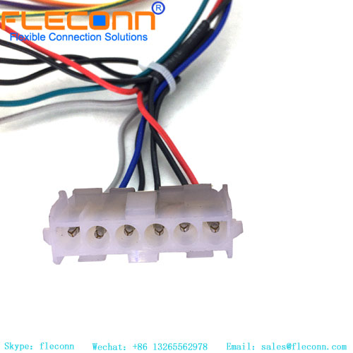 Cablaggio connettore personalizzato TE MATE-N-LOK serie 640585-1 a 6 pin