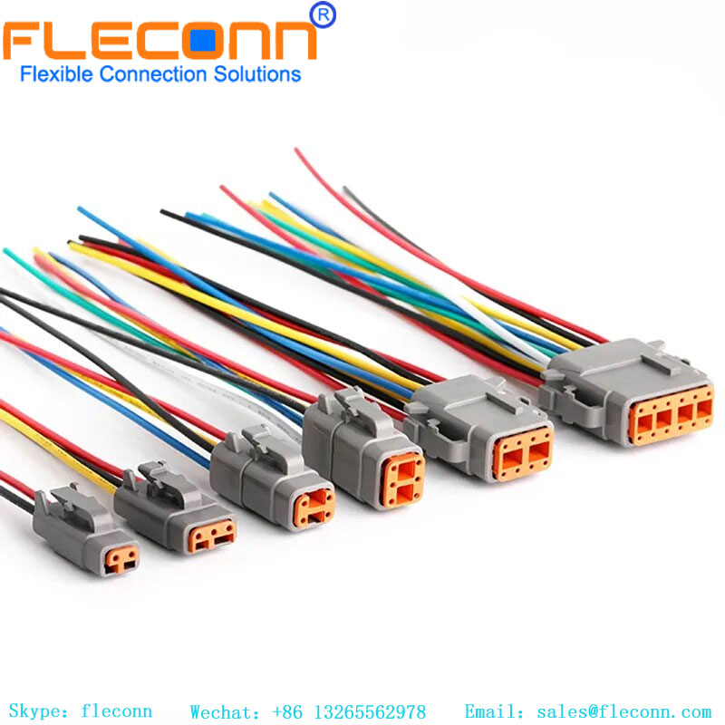 Serie DTM DTM06-3S DTM04-3P del cablaggio del connettore impermeabile della spina elettrica sigillata automobilistica di 3 pin di Deutsch