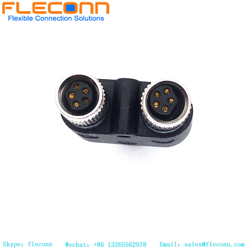 Connettore M8 tipo Y a 3 pin maschio a doppio splitter femmina