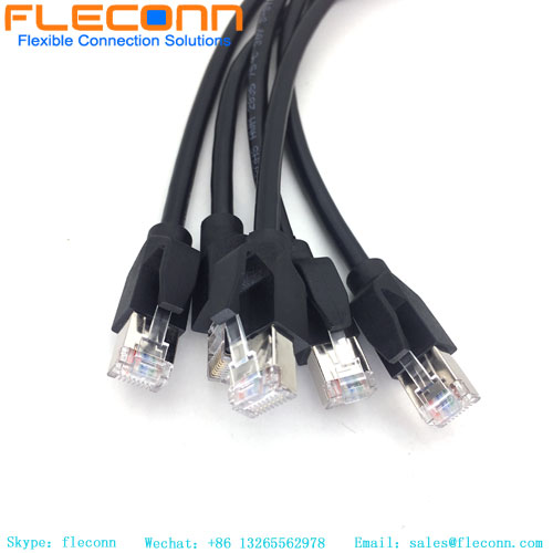Cavo Ethernet M12 8 posizioni X-coded femmina a RJ45