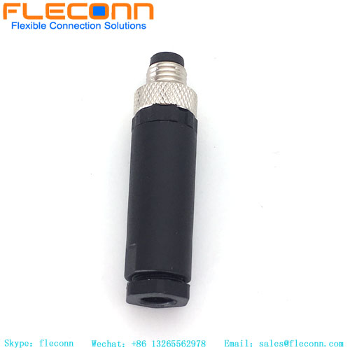 Connettore assemblato maschio M8 a 3 pin