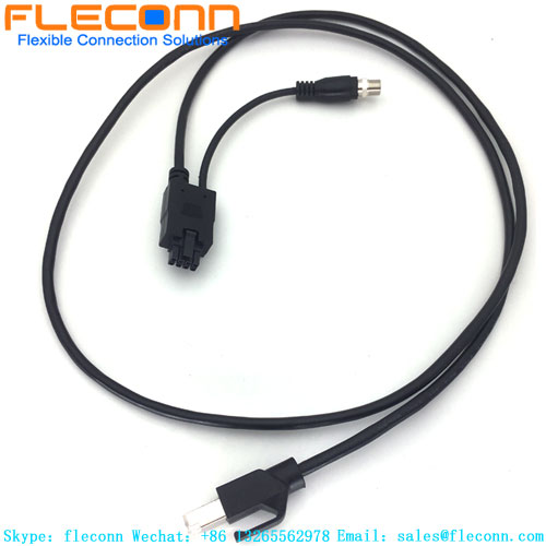 Cavo di cablaggio femmina Molex da 3,5 mm con passo 8 pin a RJ45