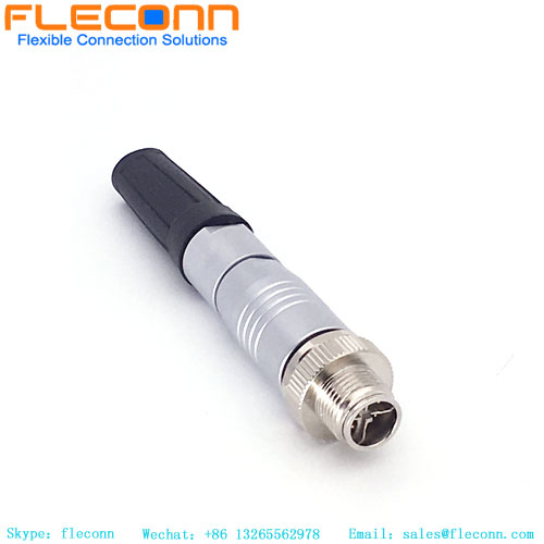 Presa maschio con codifica X M12 a 8 pin