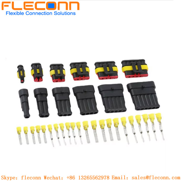 Cablaggio per connettore automobilistico impermeabile serie 2p 3p 4p 5p 6p Amp 1.5 Superseal personalizzato