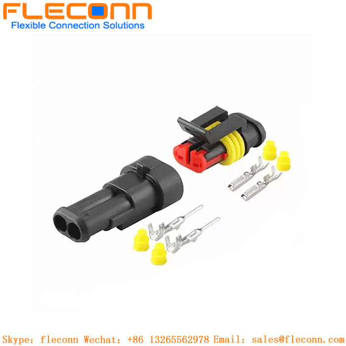 Cablaggio per connettore automobilistico impermeabile serie 2p 3p 4p 5p 6p Amp 1.5 Superseal personalizzato