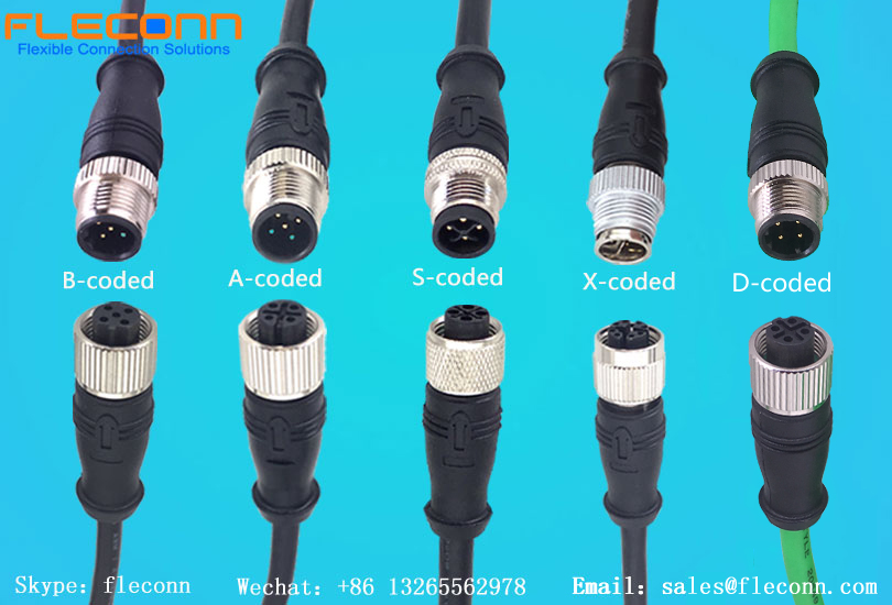 Presentiamo diversi gruppi di cavi con connettore M12 codificati per applicazioni di sensori, attuatori, Ethernet e di alimentazione