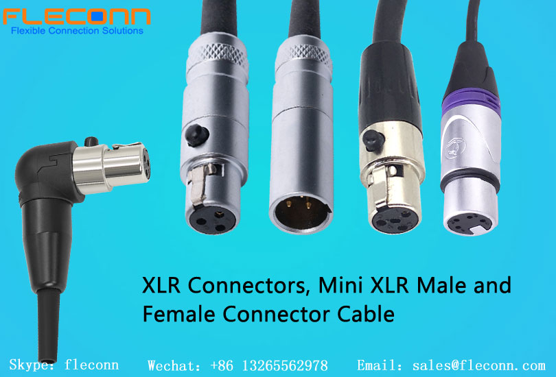 Connettori XLR, cavo connettore mini XLR maschio e femmina
